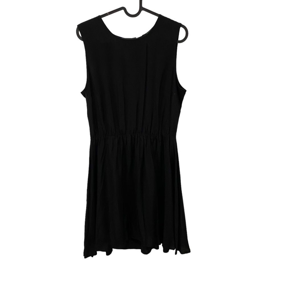 United Colors of Benetton Urban Basic Black Sleeveless Waist Cinched Dress M